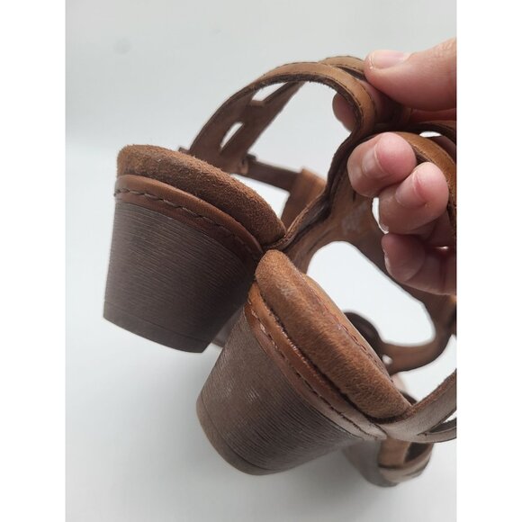 ROCKPORT Women's SZ 8.5 Brynn Brown Leather T-Strap Mary Jane comfort sandal - Picture 5 of 8